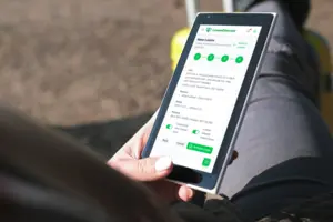Mobile interface showing easy rent collection and payment tracking